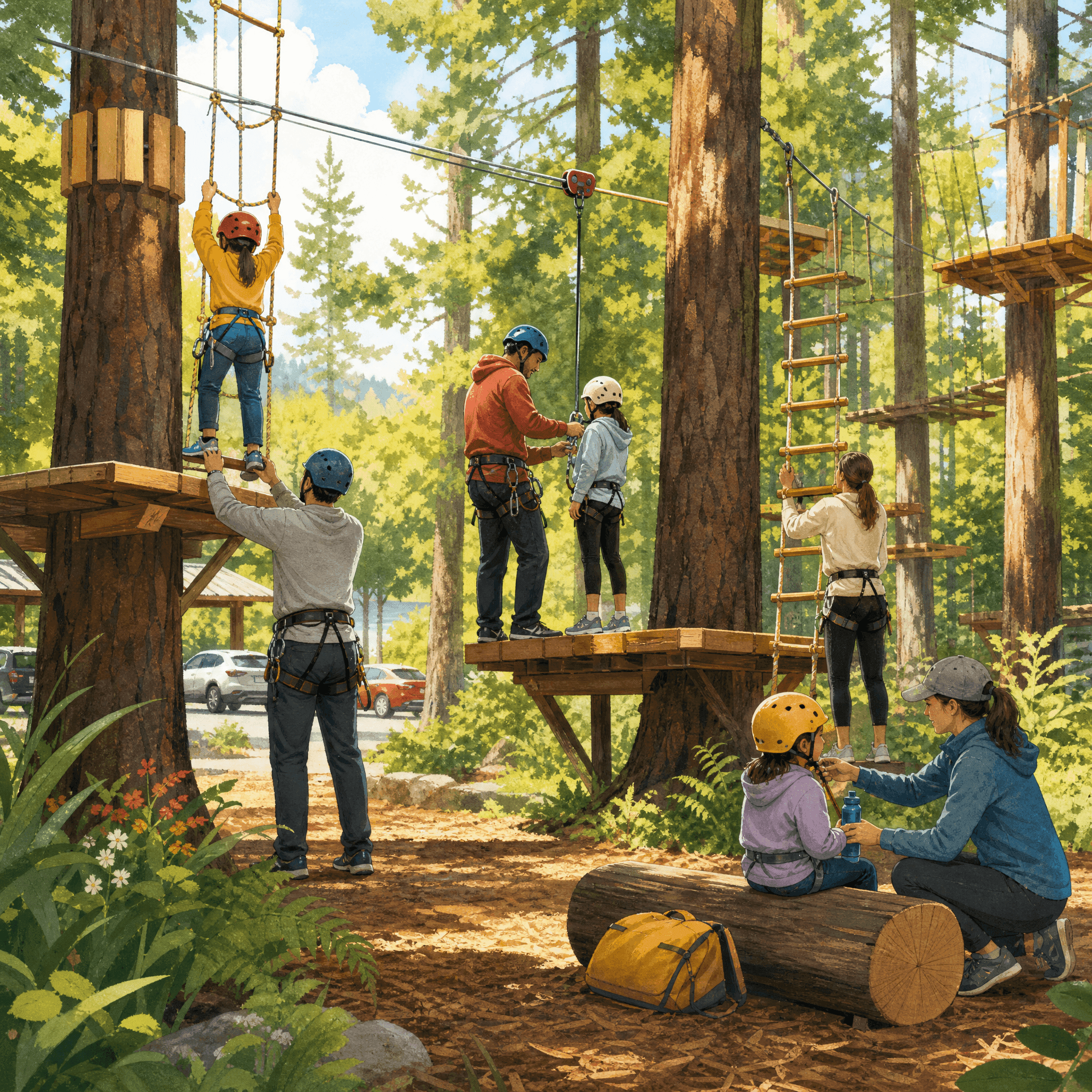 Tree Climbing or Ziplining