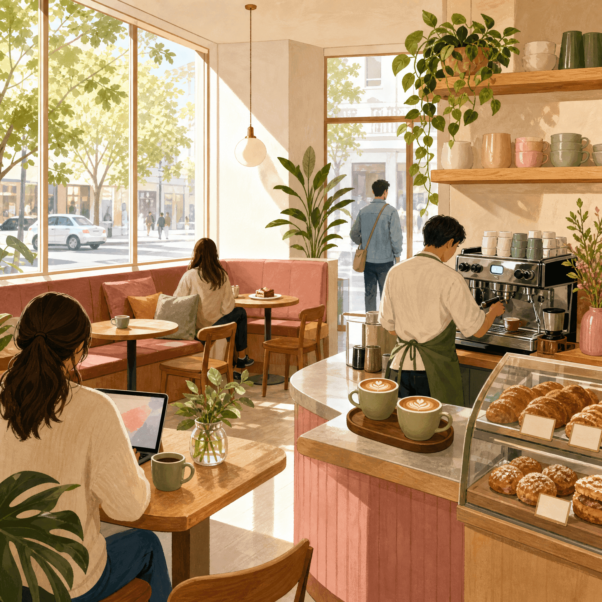 Trendy Cafe Date
