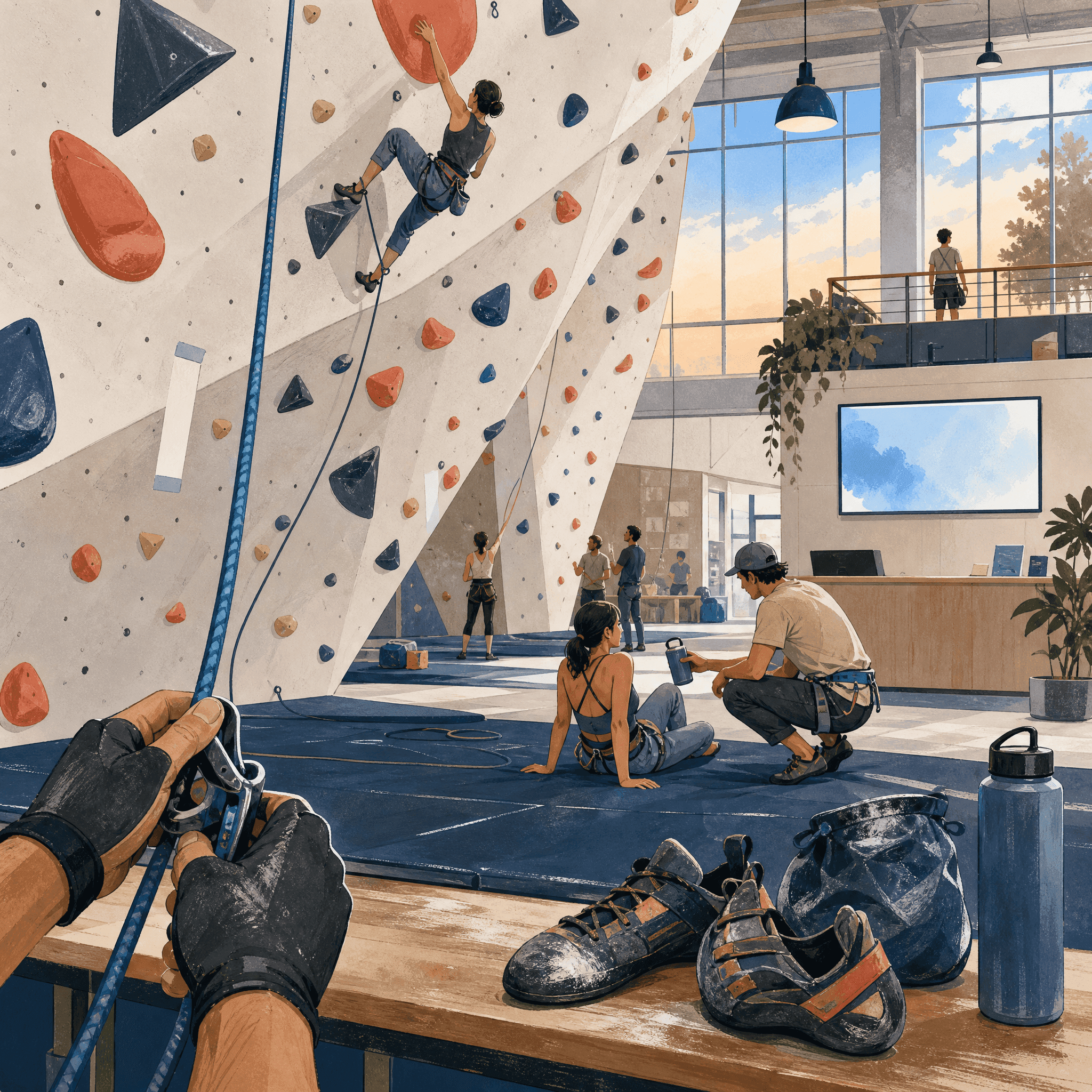 Try Indoor Rock Climbing