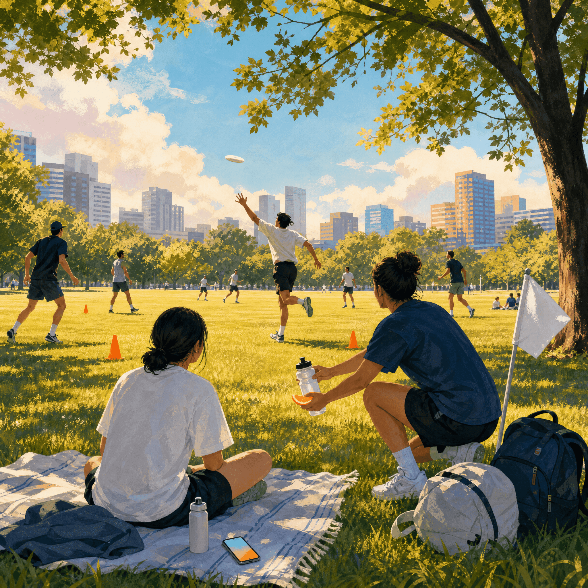 Ultimate Frisbee in the Park