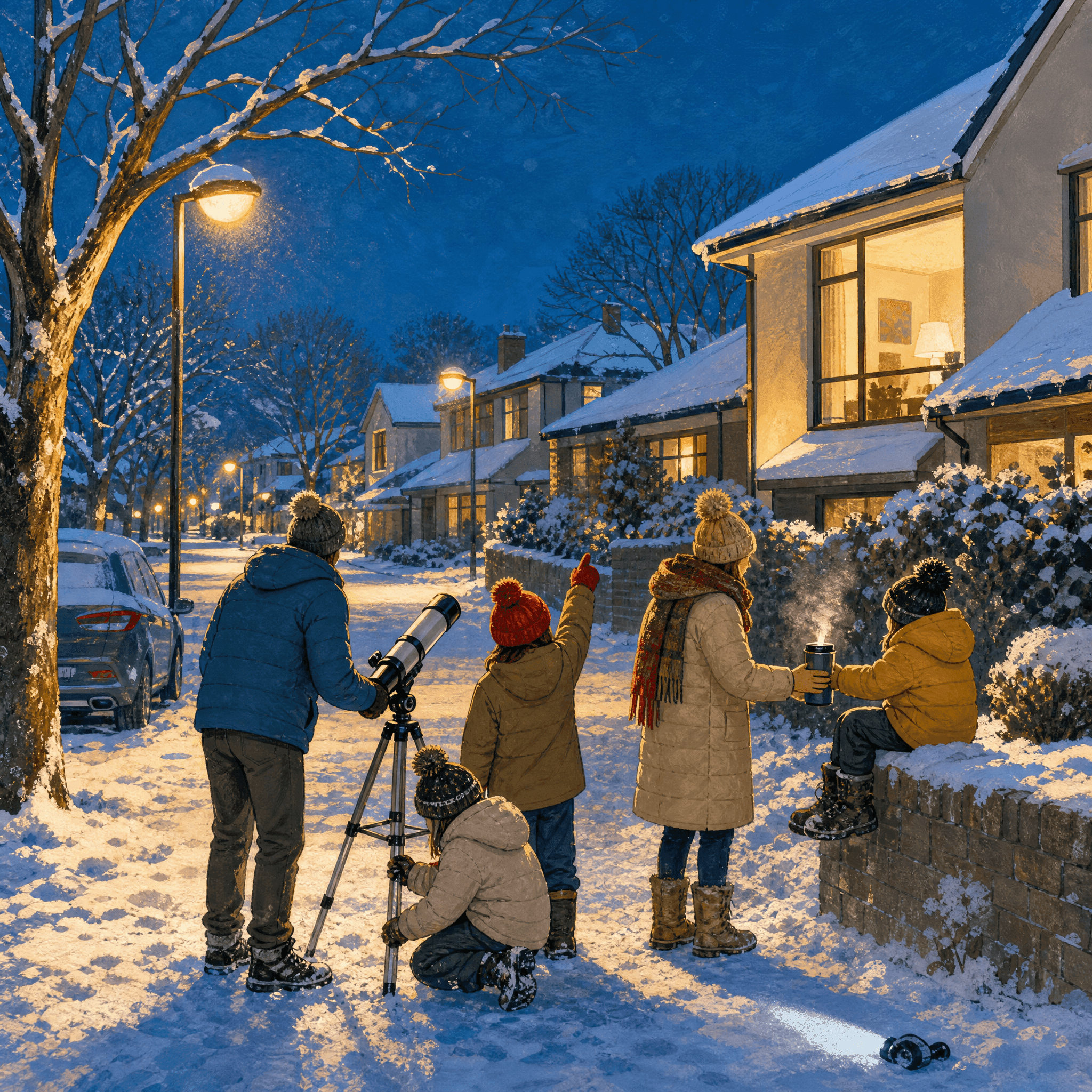 Winter Night Stargazing Walk