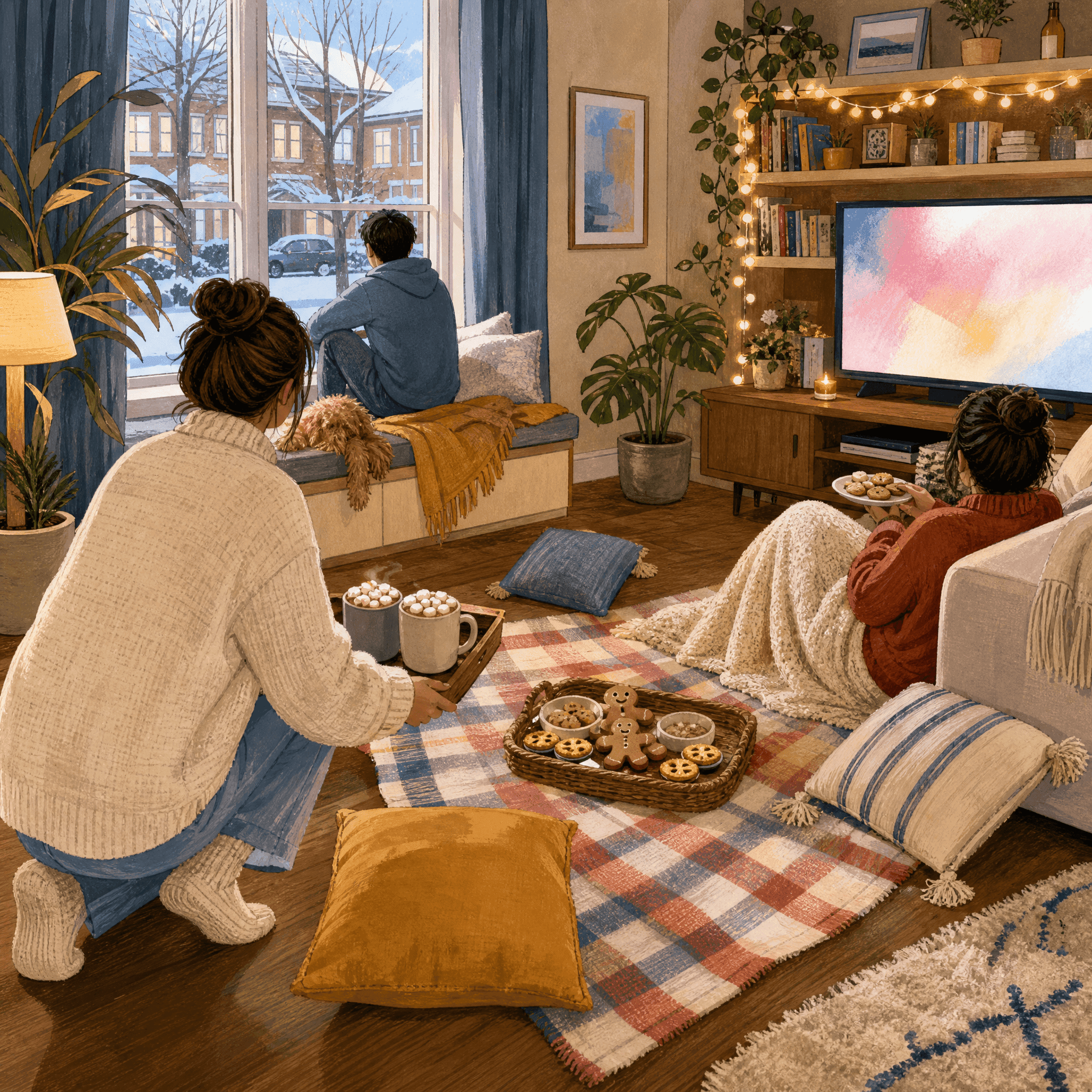 Winter Picnic Indoors
